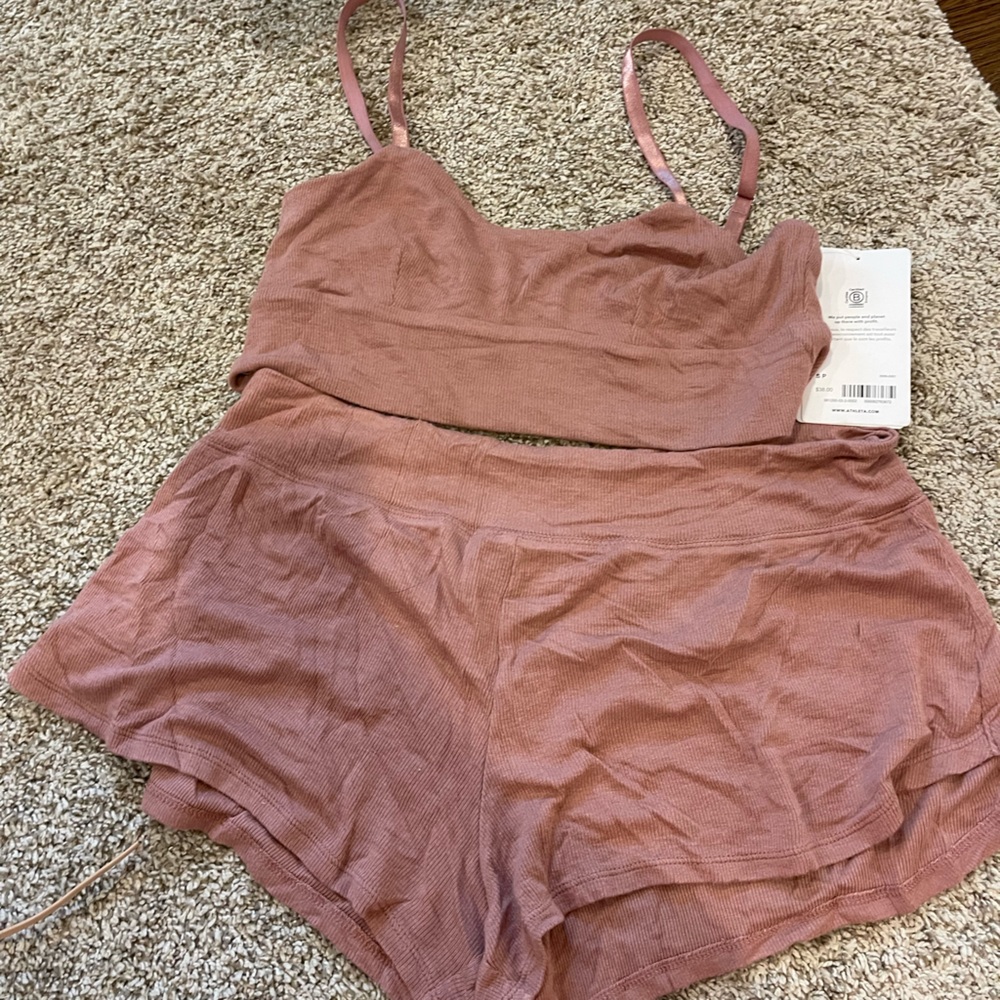 Athleta two piece lounge set
